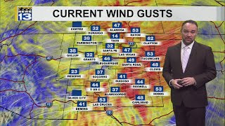 Wintry weather, high winds and an increased fire threat continue through the week