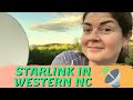 STARLINK Setup & Review in Western NC | Speed Test Comparison | Starlink Internet in North Carolina
