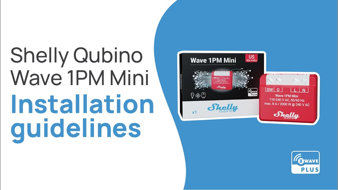 Shelly Qubino Wave 1PM Mini - Installation video US - YouTube