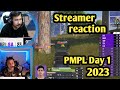 [NP] Streamer reaction😱 on PMPL South Asia spring 2023 | week 1 Day-1 |PUBGM || 🔥🔥