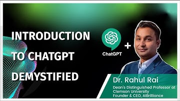 Introduction to ChatGPT Demystified