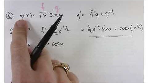 Section 3.2 (2016) Product Rule and Quotient Rule