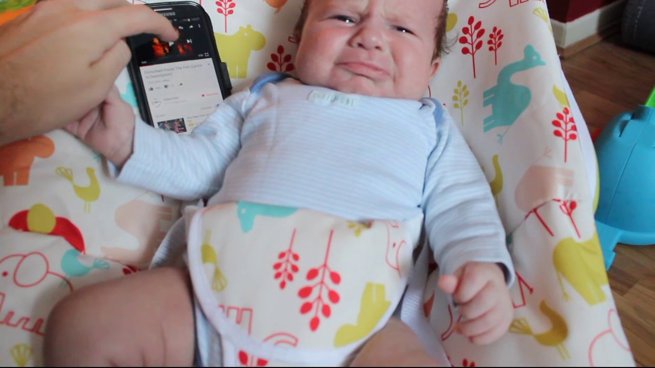 Baby calms to Disturbed - YouTube