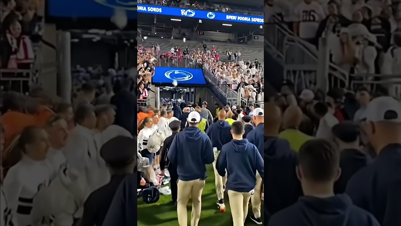 Penn State fans throw GARBAGE on James Franklin after loss! #pennstatefootball