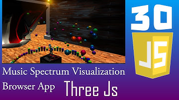 Tutorial: Three.js: 3d Audio spectrum / Music waves visualization. Music  Website App. Project Idea