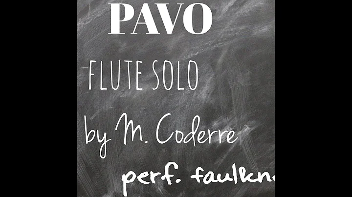 Flute Solo: "Pavo" by Michael Coderre.  Performer:...