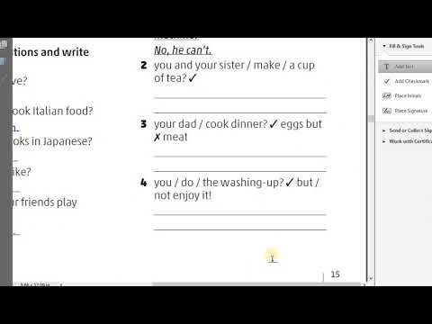 صفحة 15 انجليزي صف ثامن كتاب التمارين فصل اول منهاج جديد 2025 قناة حياتنا التعليمية 