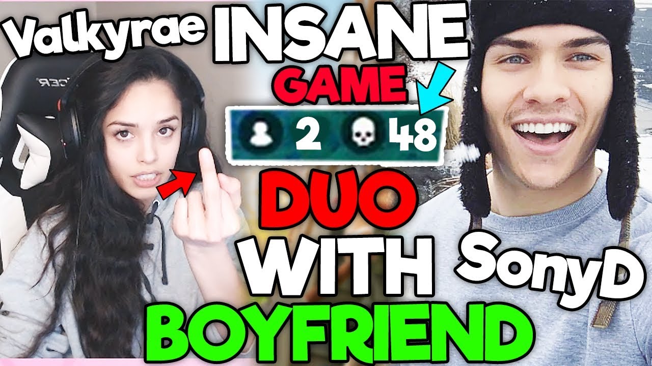 VALKYRAE DUO WITH HER BOYFRIEND - Fortnite FUNNY & SAVAGE Moments #14