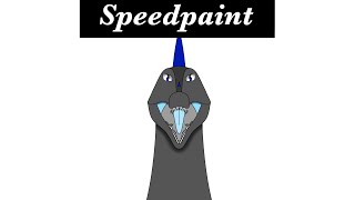 Spinosaurus head[front view](dinosaurs speedpaint)