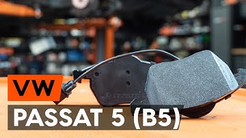 How to change front brake pads / front brake pad set on VW PASSAT 5 (B5) [TUTORIAL AUTODOC]
