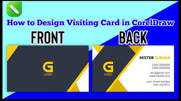 How to Design a Double Sided Business Card in CorelDraw in Urdu/ हिंदी | All You Need to Know