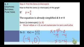 Notes 6 3 Graphing Rational Functions