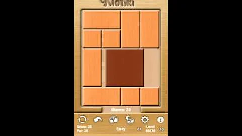 Klotski Easy Level 66 of 78 Par solution