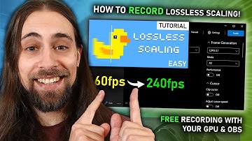 THIS is how to RECORD Lossless Scaling Frame generation with OBS!!