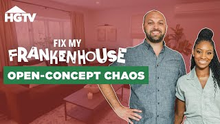 From Open-Concept Gone Wrong to Perfect Fit - Full Episode Recap | Fix My Frankenhouse | HGTV