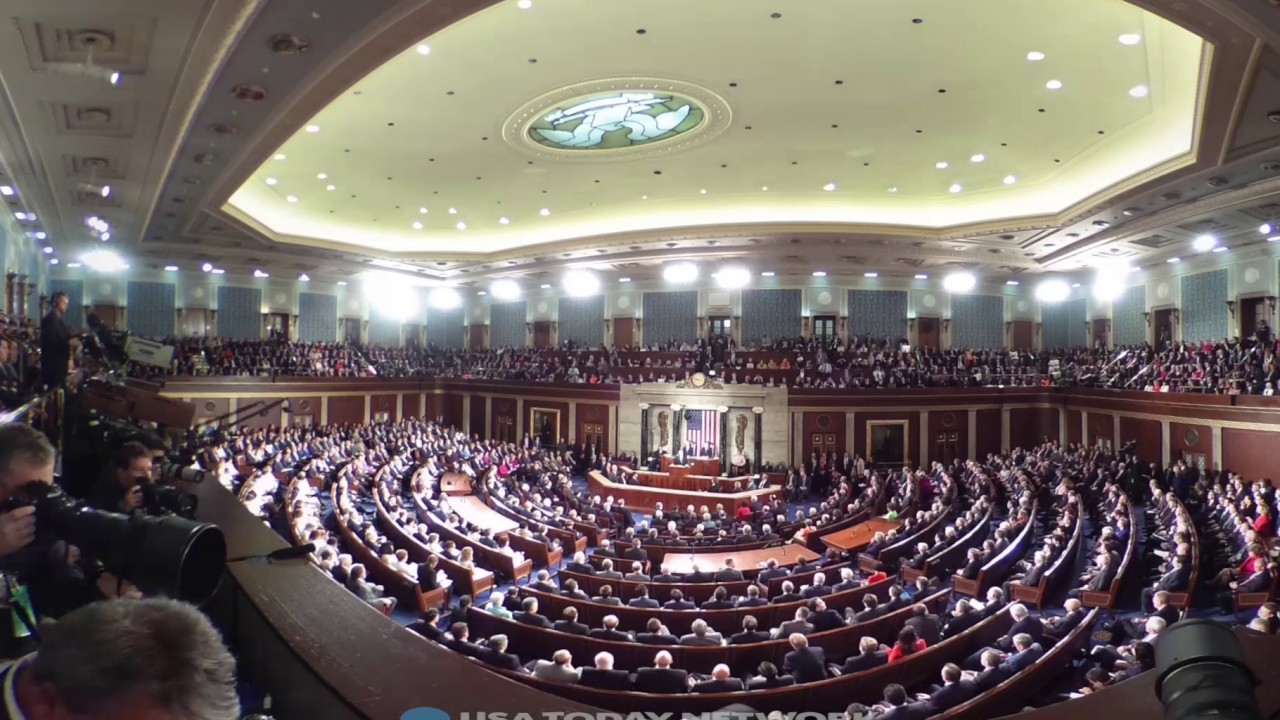 360 video: Trump gives first speech to Congress