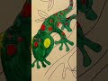 Take 20 satisfying seconds | Lizard painting time lapse #arttimelapse #paintingprocess