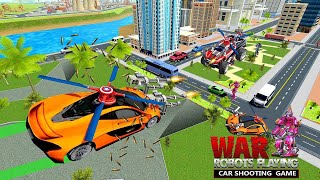 Flying Car Robot shooting Game video Car and robot War game video Car shooting game #cars screenshot 5