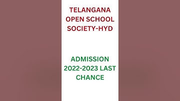 TOSS SSC & Open Inter Admission 2022 2023 Last Chance to Pay Fees #tsopenschoollatestnews