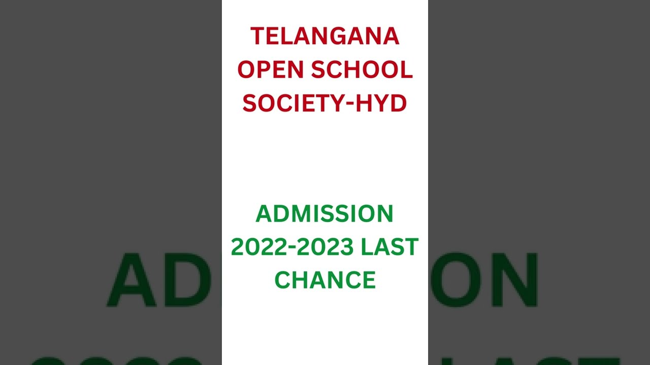 TOSS SSC & Open Inter Admission 2022 2023 Last Chance to Pay Fees 