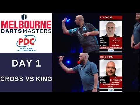 Rob Cross vs Robbie King | Melbourne Darts Masters 2019 | Day 1