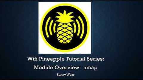 Wifi Pineapple Module Overview: nmap