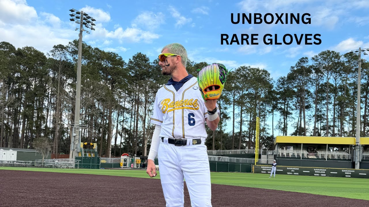 Unboxing rare new baseball gloves with my teammate!