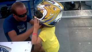 rubie aged 5 go-karting at club bellevue, alcudia september 2012