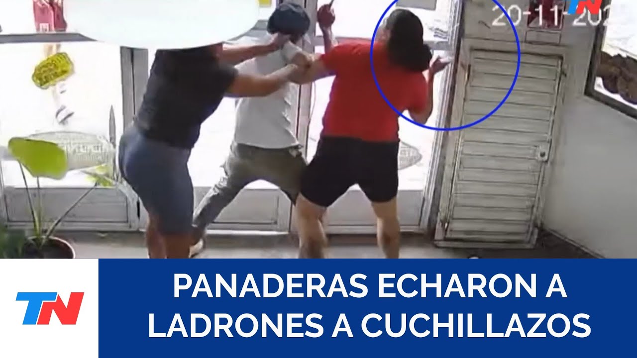 PANADERAS JUSTICIERAS: empleadas de una panadería echaron a los delincuentes a cuchillazos