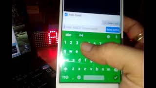Smartphone and bluetooth operated scrolling message MATRIX LED display screenshot 3