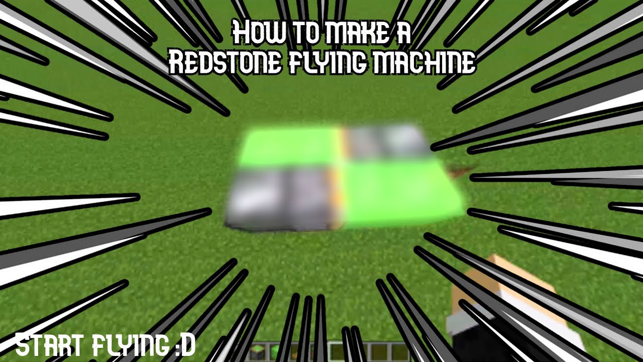 How to make a Redstone Flying MachineMinecraft YouTube