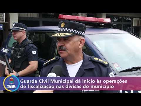Guarda Civil Municipal inicia operações de fiscalização nas divisas do município