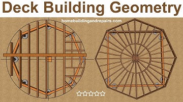 How To Build Round or Octagon Wood Framed Deck - Building Education For Pro