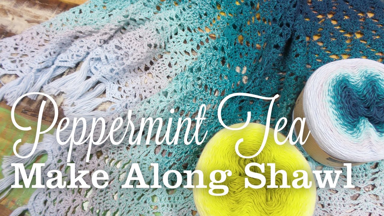 Peppermint Tea Triangle Shawl In Scheepjes Whirl Summer Crochet Along Youtube