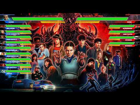 All Fight Stranger Things WITH HEALTHBARS #1