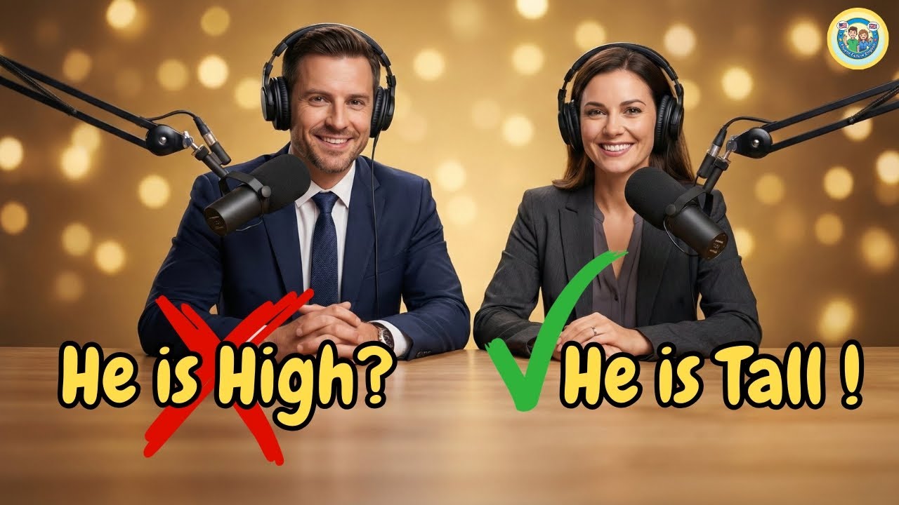 STOP Saying He is High! 🛑 Describing People in English