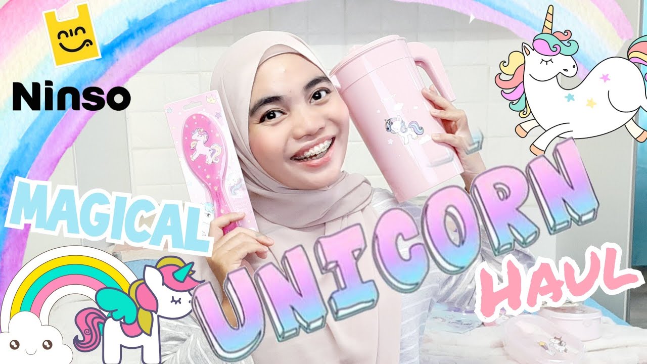 Ninso haul - magical unicorn #ninsohaul #haulmalaysia - YouTube