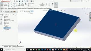 9  SOLIDWORKS BASIC  EXTRUDE, EXTRUDE CUT, MAKING HOLE ON FACE