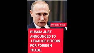 Russia plans to Legalize Bitcoin for foreign trade 👇|B.world_news|#news#russia#bitcoin#viral#shorts