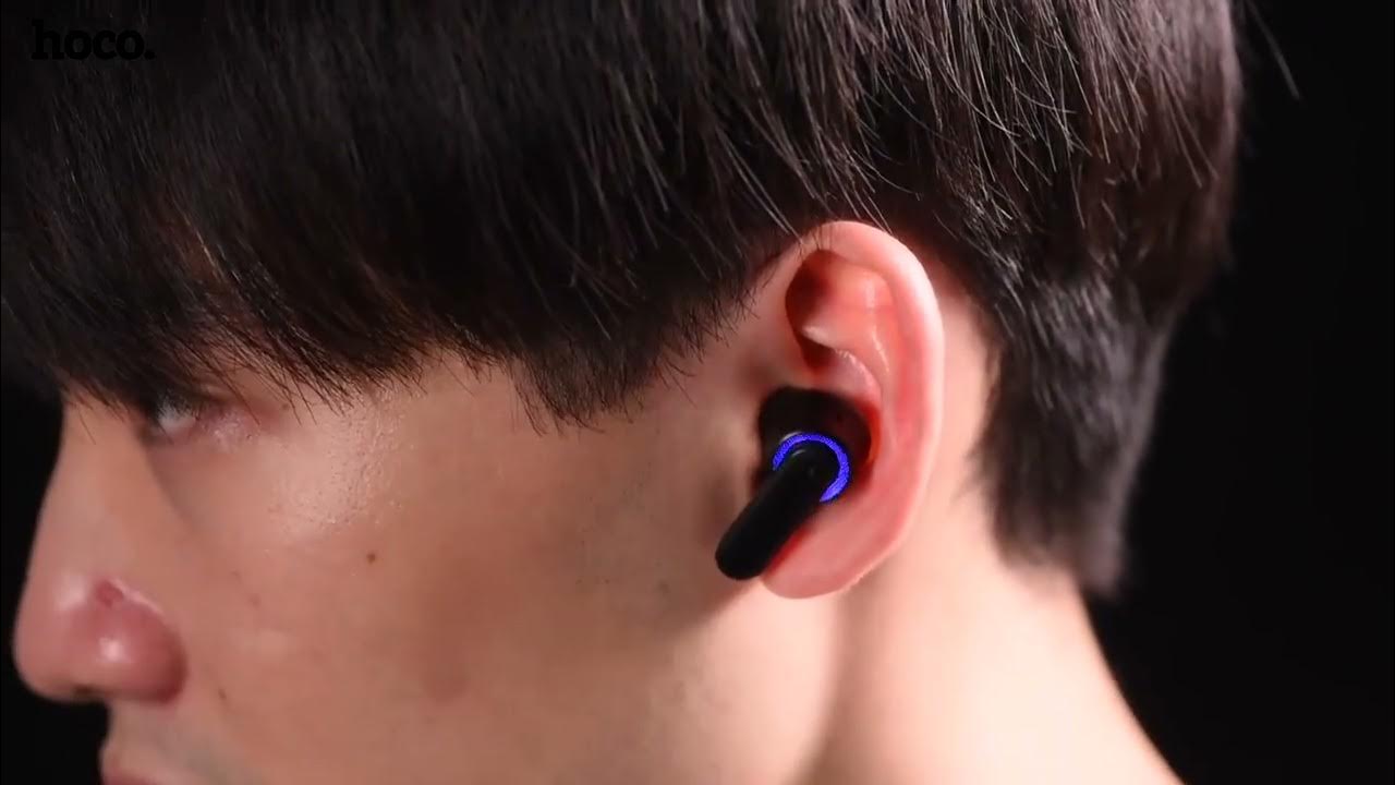 HOCO EW13 TWS Bluetooth 5.1 Earphone Touch Control Gaming Earbuds - YouTube