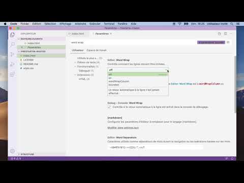 VSCode #4  - régler l'indentation du code
