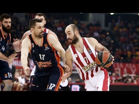 Vassilis Spanoulis Highlights vs Valencia | 2017/18 Euroleague Regular Season