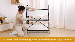 【Installation video】- Joybos® Freestanding Kitchen Pantry Storage Cabinet with Pegboard Wall