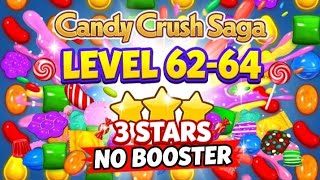 Candy Crush Saga Level 62 To 64 | 3 Stars No Booster Gameplay | Jelly Crusher Pro screenshot 5