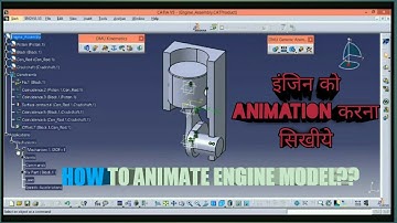 Engine Simulation in CATIA V5 | DMU Kinematics CATIA V5 Tutorial I Motion Simulation in CATIA  🔥🔥