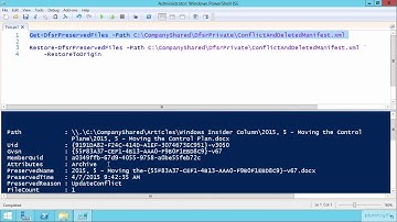 Recover DFS Databases