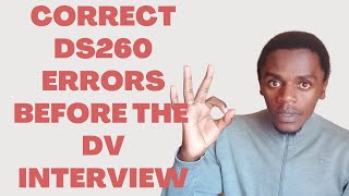 Correct Errors On The DS260 Before The Interview How To Correct Mistakes