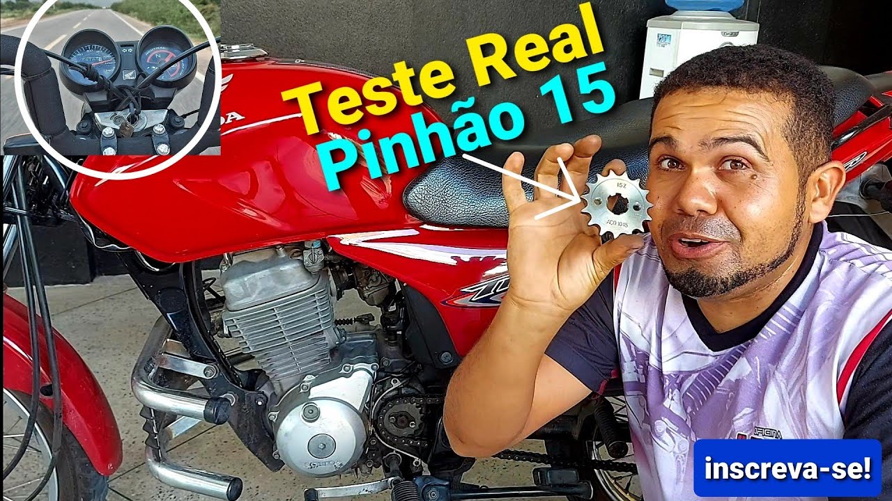 Pinhão 15 coroa 43 TESTE REAL  a pior combinação de kit veja porque