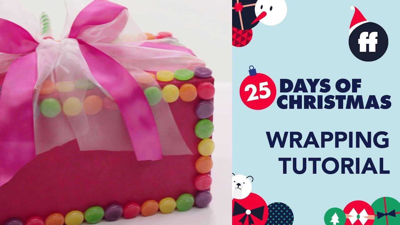 Wrap Battle | Holiday Gift Wrapping Tutorial: The Candy Covered Box ...