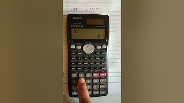 How to Convert Decimal Number to Binary Number in Scientific Calculator (Casio fx-991MS)